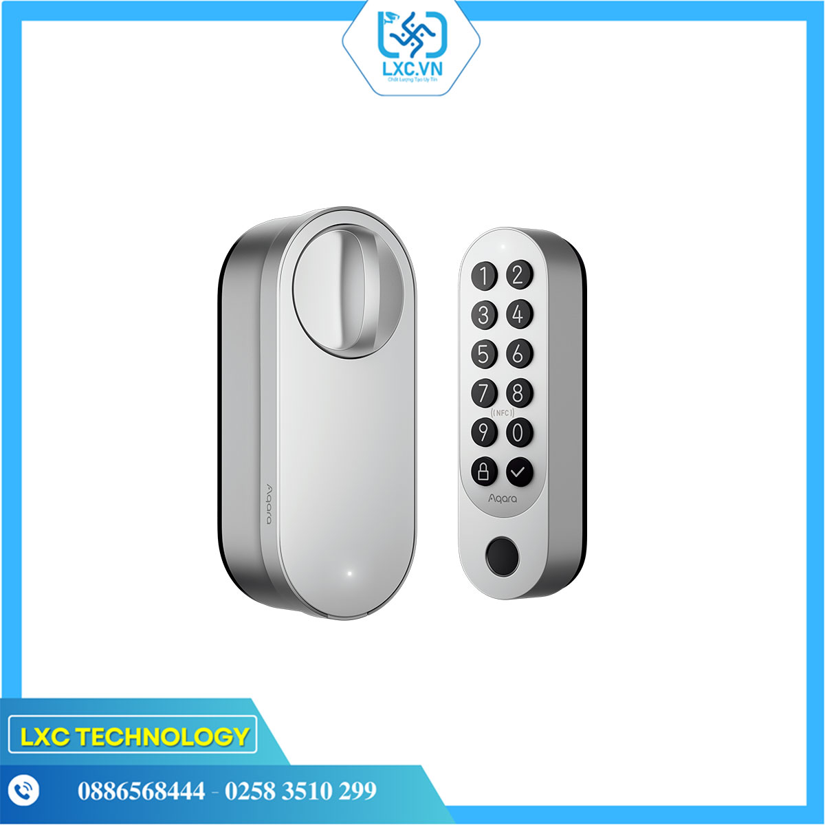 Khóa cửa thông minh U200 (Đen/ Bạc/ Trắng)